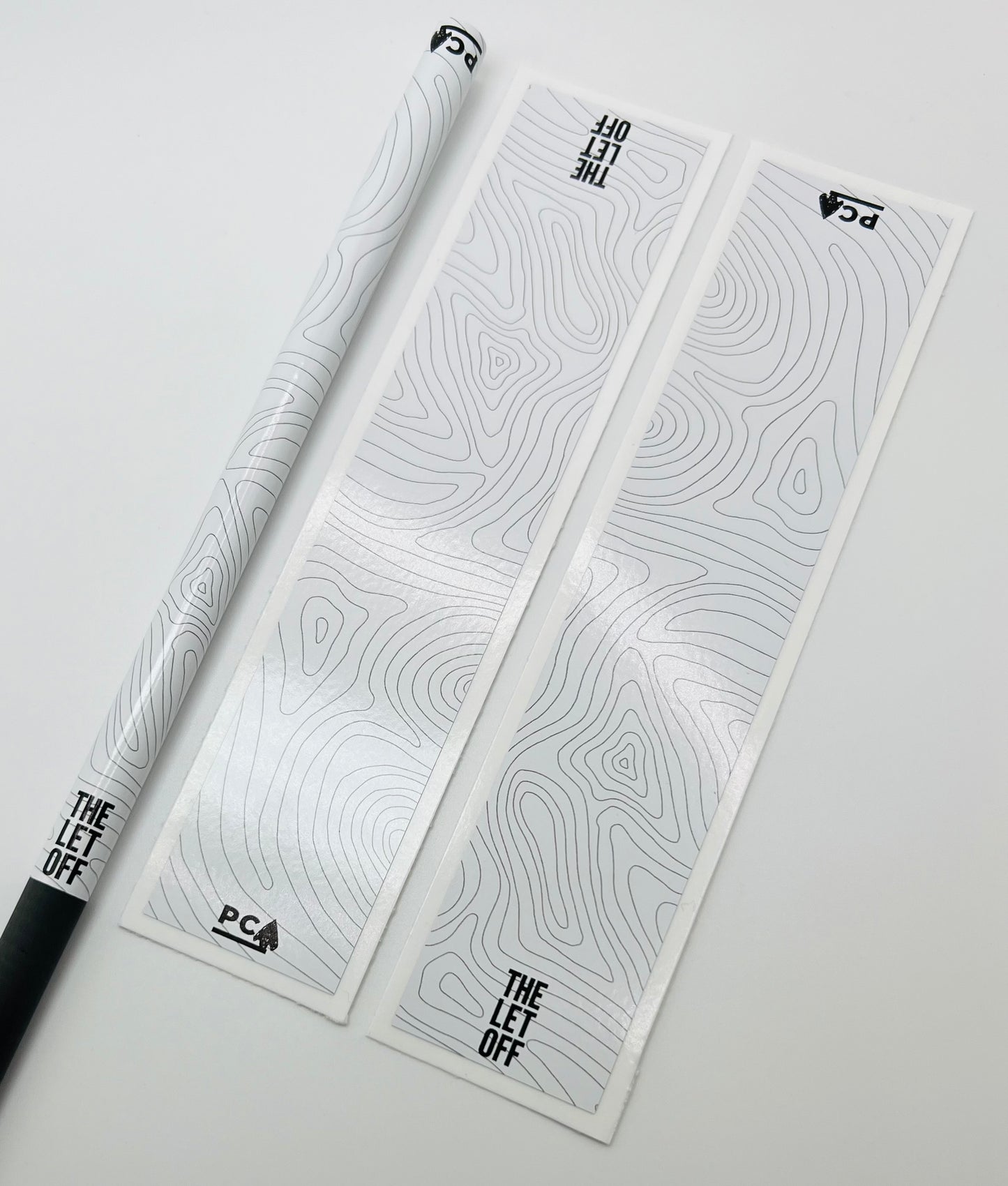 Grey on White Gloss (Bohning Silver) - THE LET OFF COLLECTION Arrow & Bolt Wraps