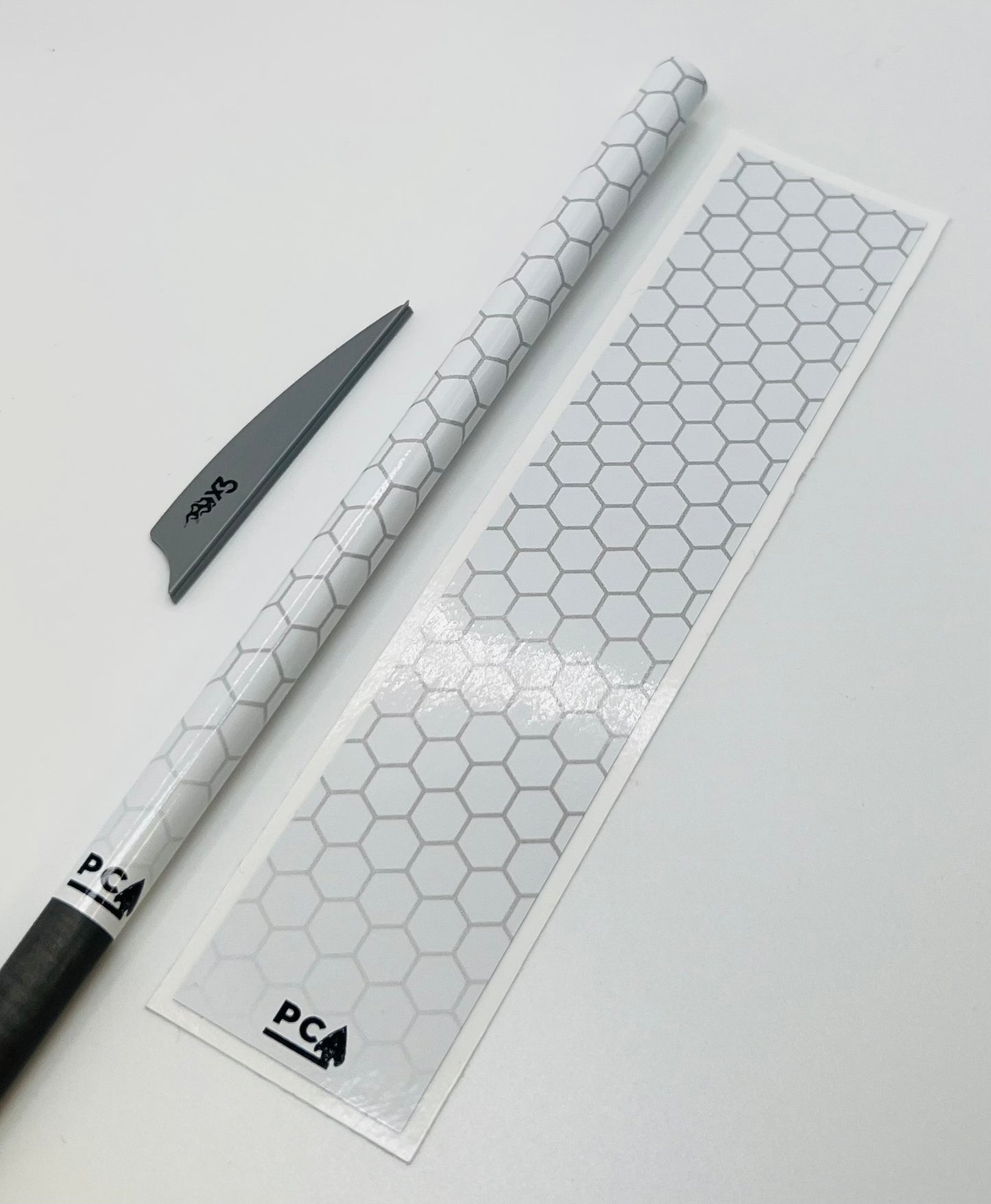 Grey on White (Bohning Silver) - HEX Series Arrow & Bolt Wrap