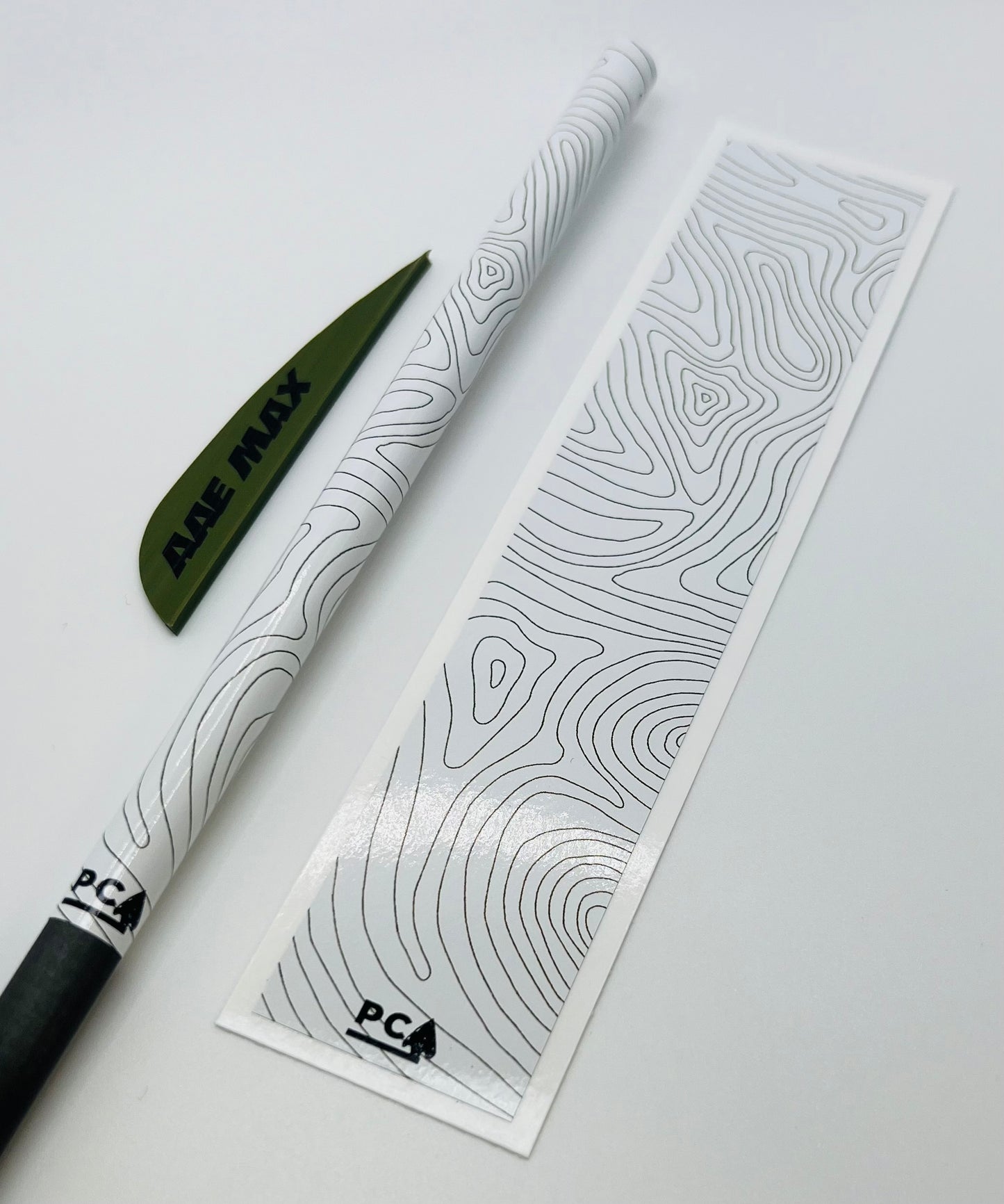 OD Green on White (AAE OD Green) - TOPO LITE Series Arrow & Bolt Wrap