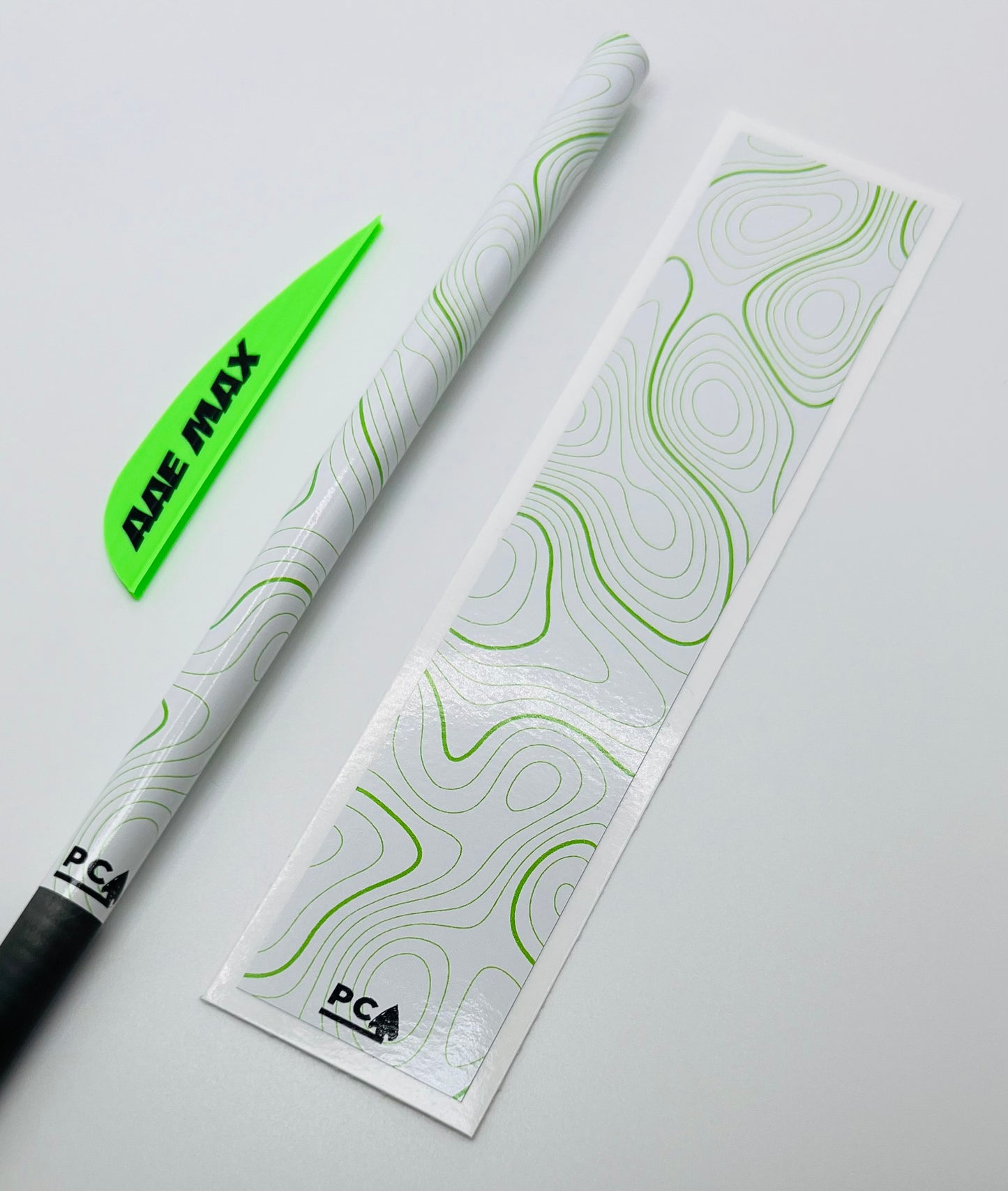 Bright Green on White (AAE Bright Green) - TOPO Series Arrow & Bolt Wrap