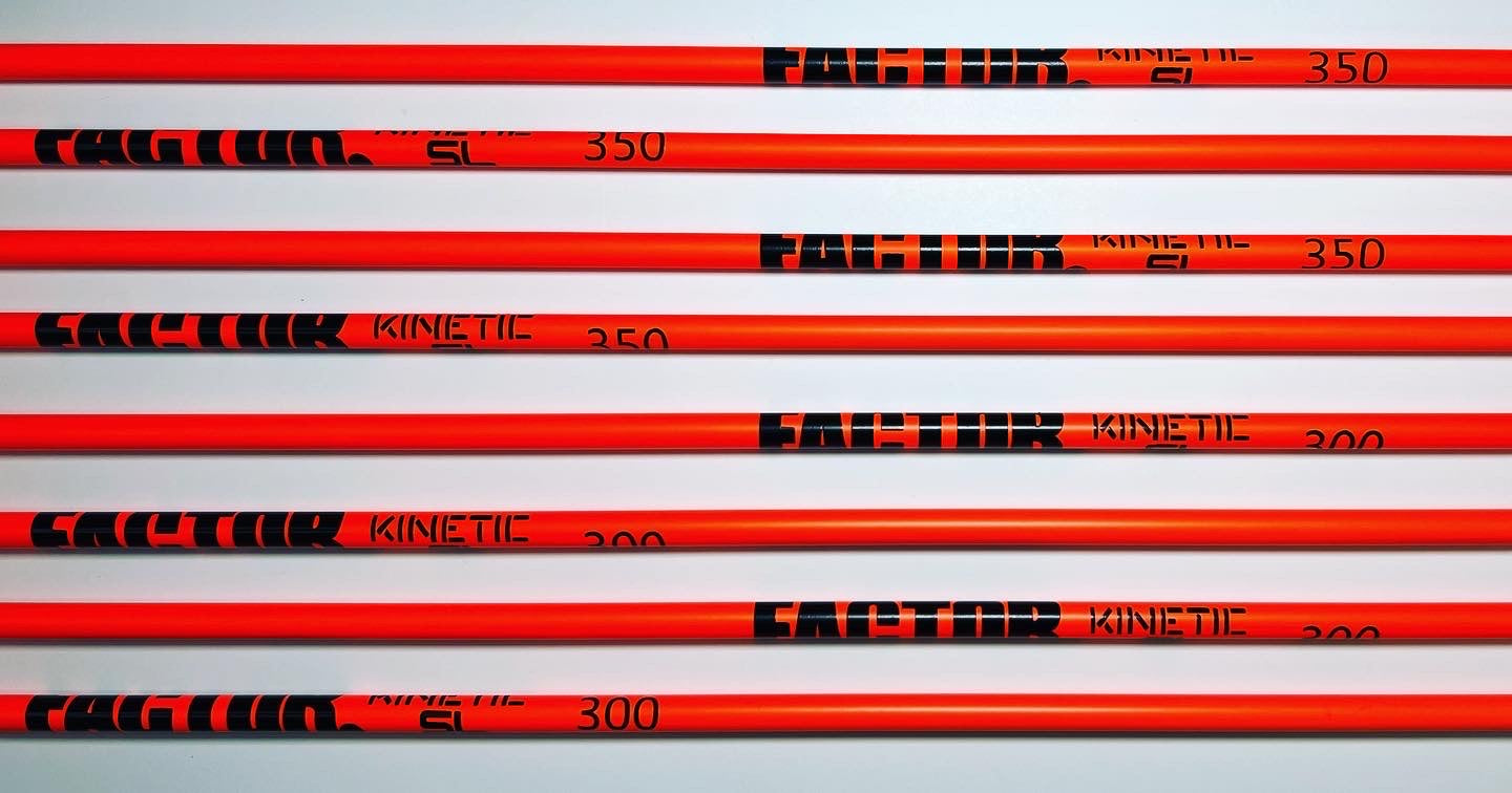 FACTOR Archery Products - KINETIC SL (5mm/.204"ID Small Diameter Arrow Shaft - Unfletched)