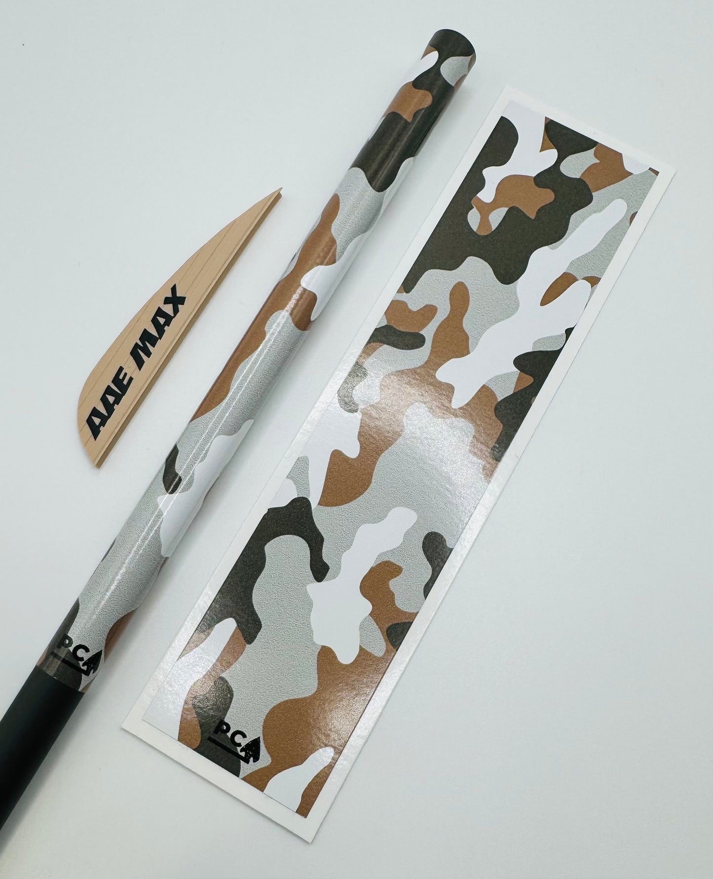 Tan x Grey x White (AAE Sand + Grey) - TWISTED CAMO Series Arrow & Bolt Wrap