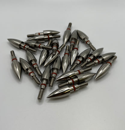 FACTOR Archery Products - Precision Stainless Steel Field Points (Bullet Style Screw In)