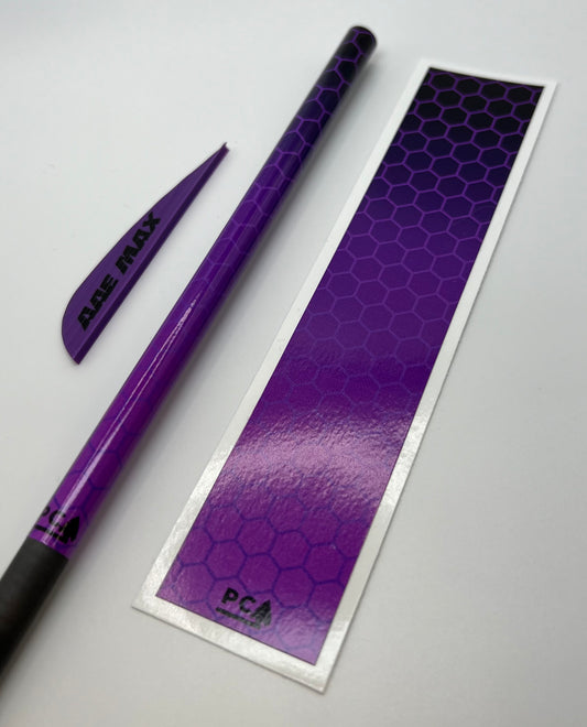 Purple x Black Gloss (AAE Purple) - HEX FUSION Series Arrow & Bolt Wrap