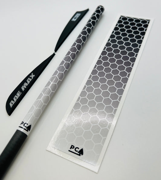 White x Black Gloss - HEX FUSION Series Arrow & Bolt Wrap