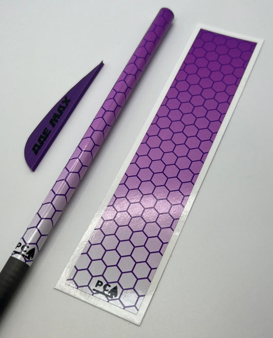 Purple x White Gloss (AAE Purple) - HEX FUSION Series Arrow & Bolt Wrap