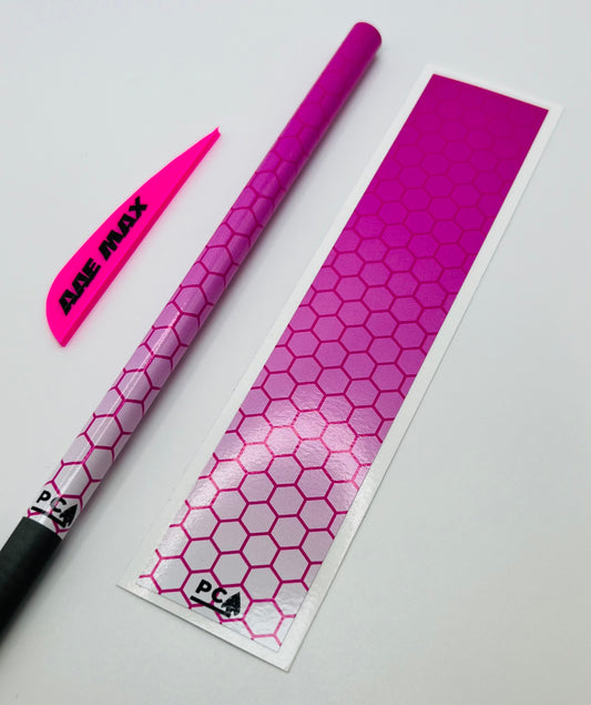 Hot Pink x White Gloss (AAE Hot Pink) - HEX FUSION Series Arrow & Bolt Wrap