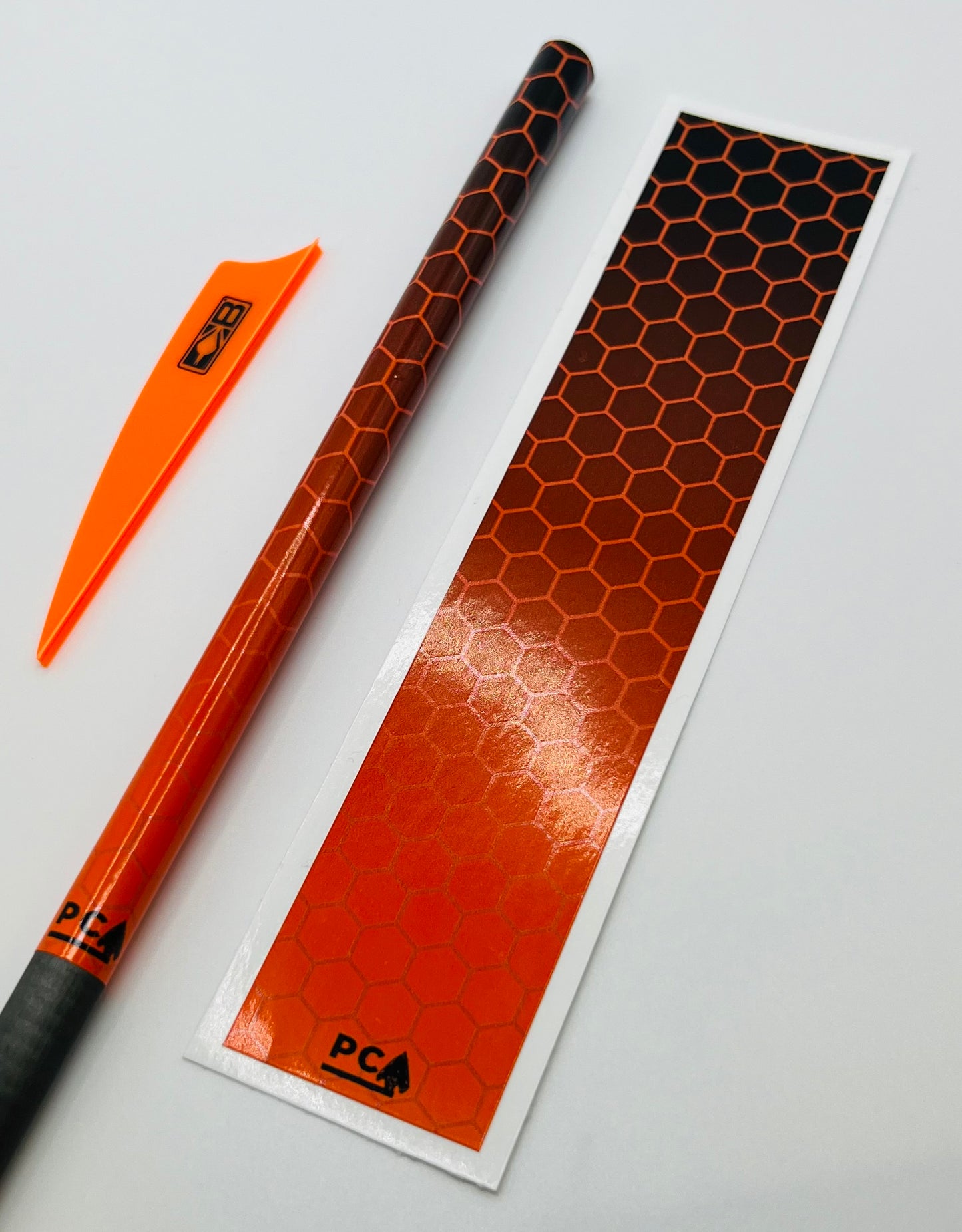 Orange x Black Gloss (Bohning Bright Orange) - HEX FUSION Series Arrow & Bolt Wrap