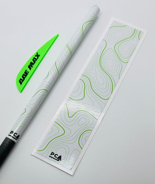 Bright Green on White Gloss (AAE Bright Green) - TOPO Series Arrow & Bolt Wrap