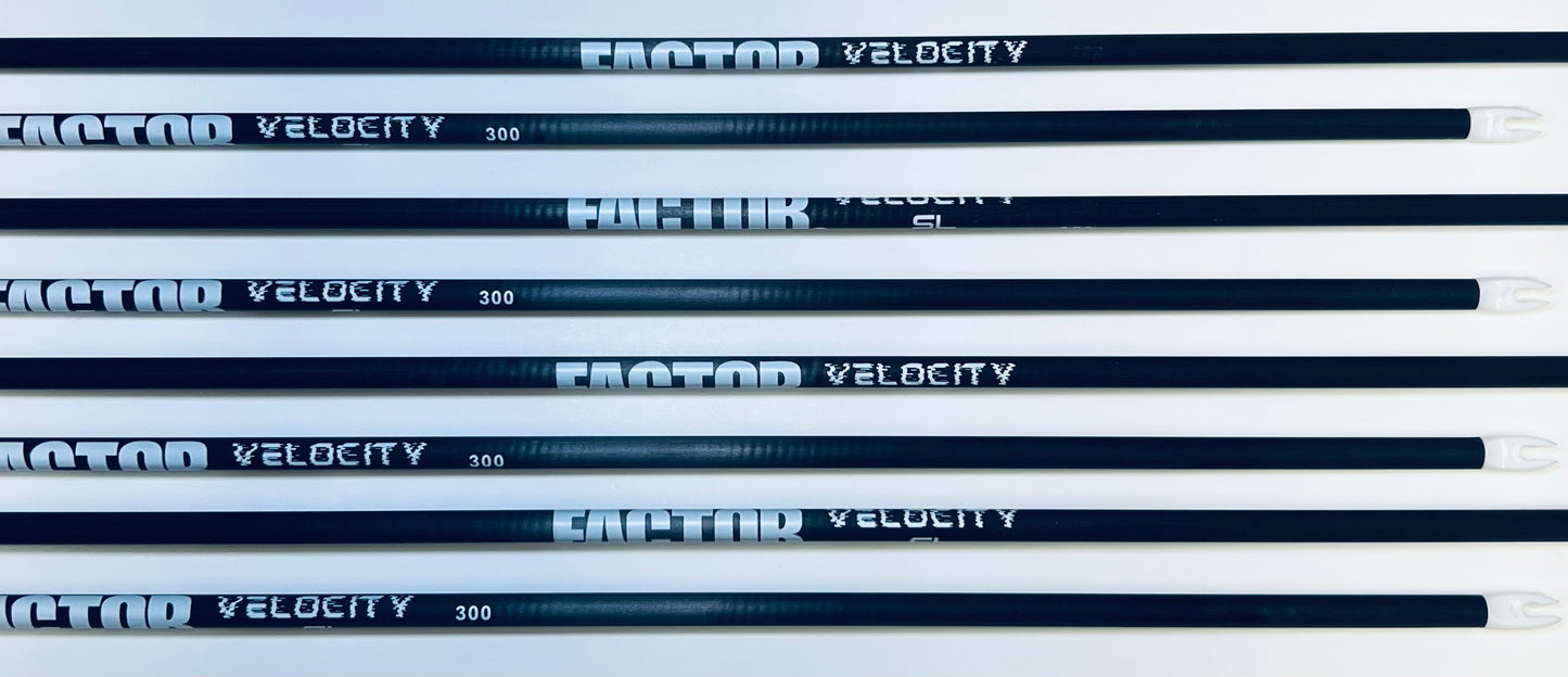 FACTOR Archery Products - VELOCITY SL (5mm/.204"ID Small Diameter Arrow Shaft - Unfletched)